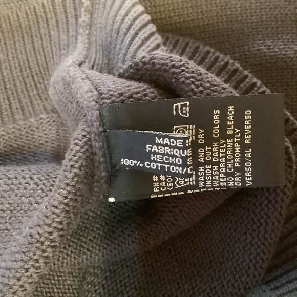 Tommy Hilfiger Sweater Men’s Large Crewneck Cotton Navy - Picture 4 of 11